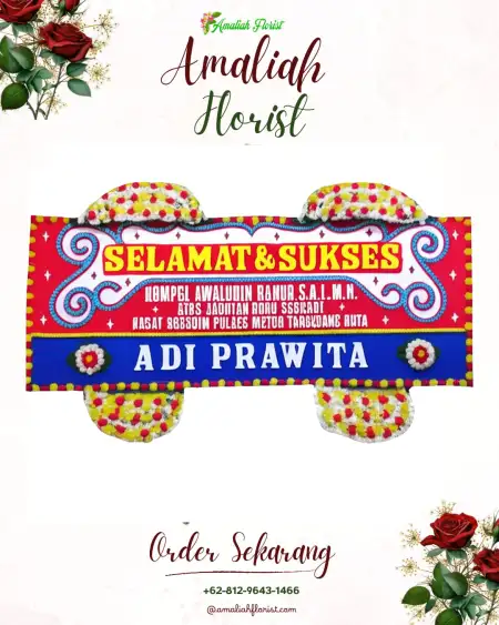 Papan Bunga Ucapan Selamat Mojolampir